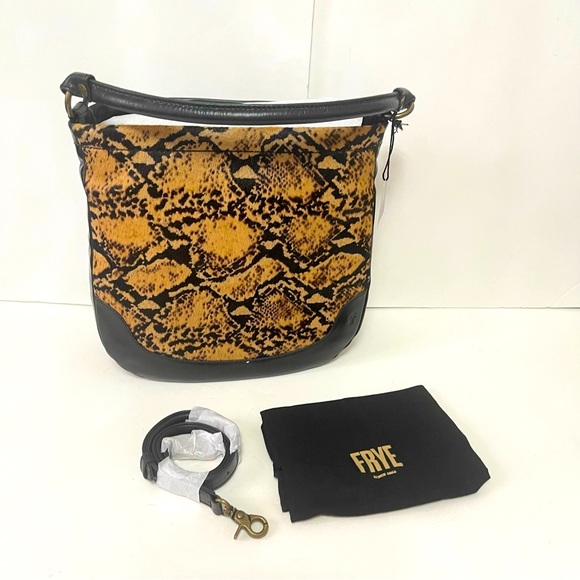 Frye Black Leather Melissa Calf Hair Hobo / Shoulder / Crossbody Bag - Reemoly - Picture 2 of 16